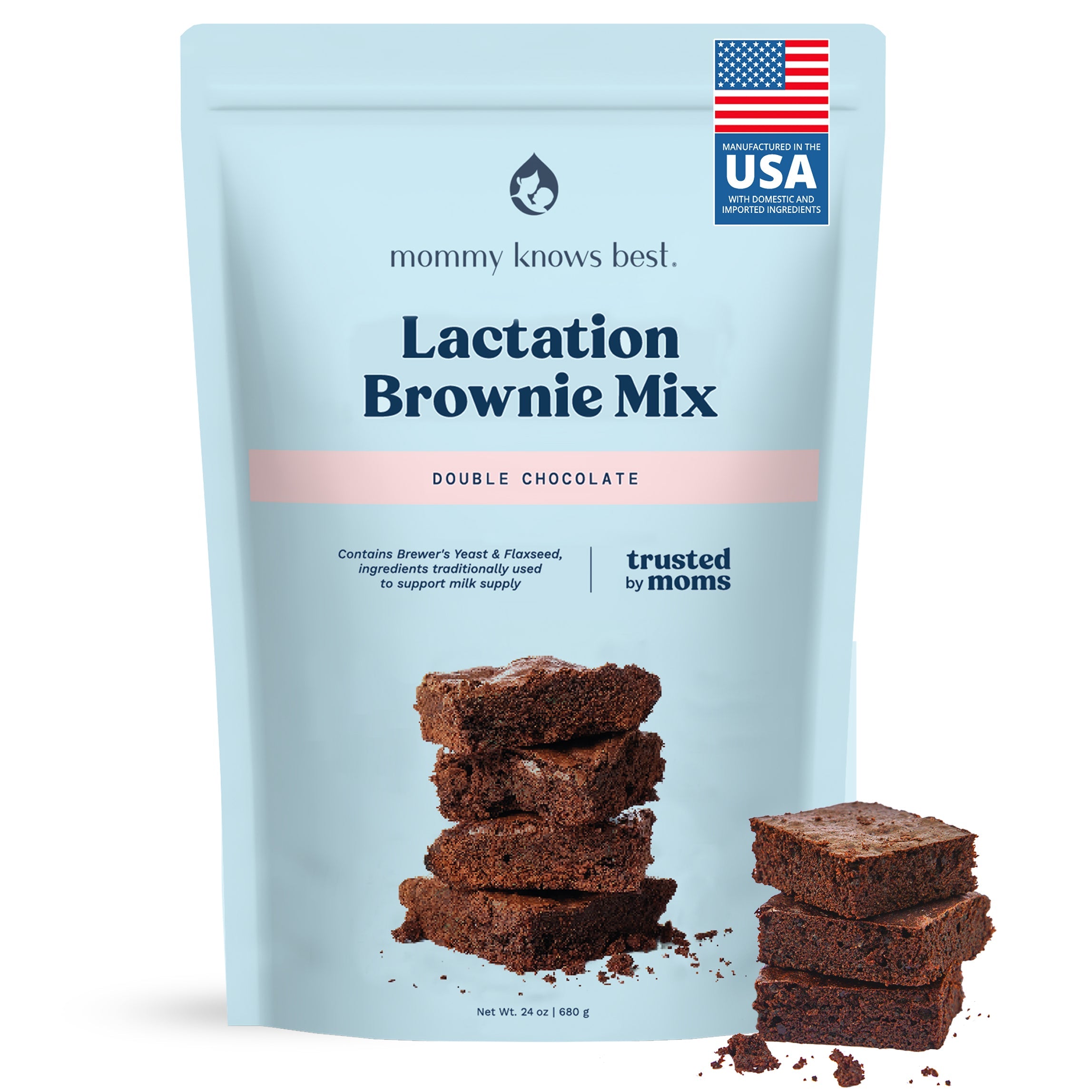 Lactation Brownie Mix - Double Chocolate Brownie - 24 oz