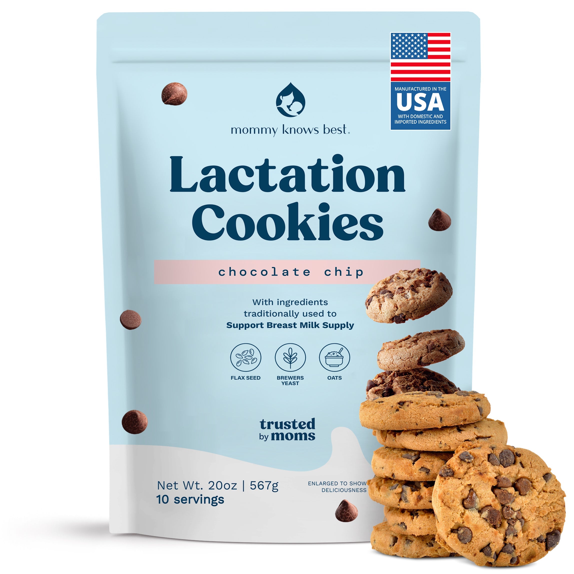 Mini Lactation Cookies - Chocolate Chip
