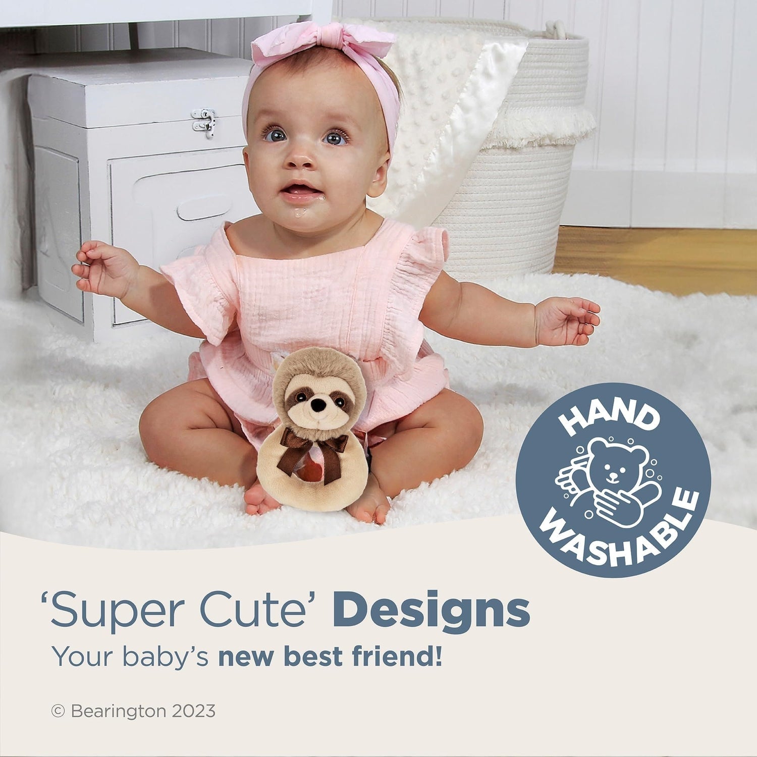 5.5" Ring Rattle Sloth Speedster