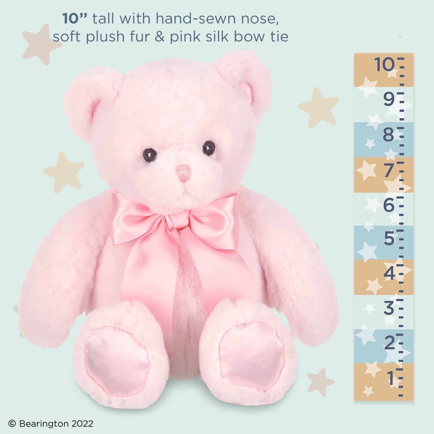 10" Teddy Bear Baby's First Pink
