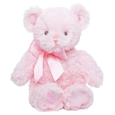 12" Teddy Bear Baby's First Pink