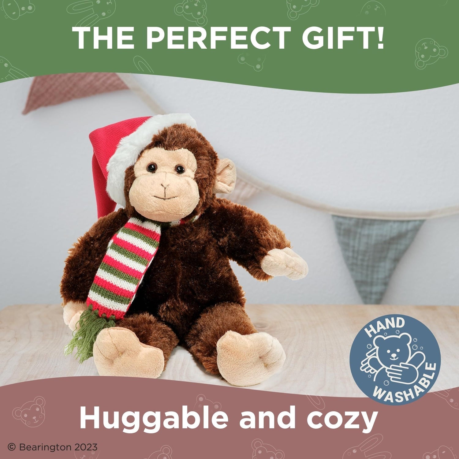 15" Monkey w/Scarf & Heat Nicky