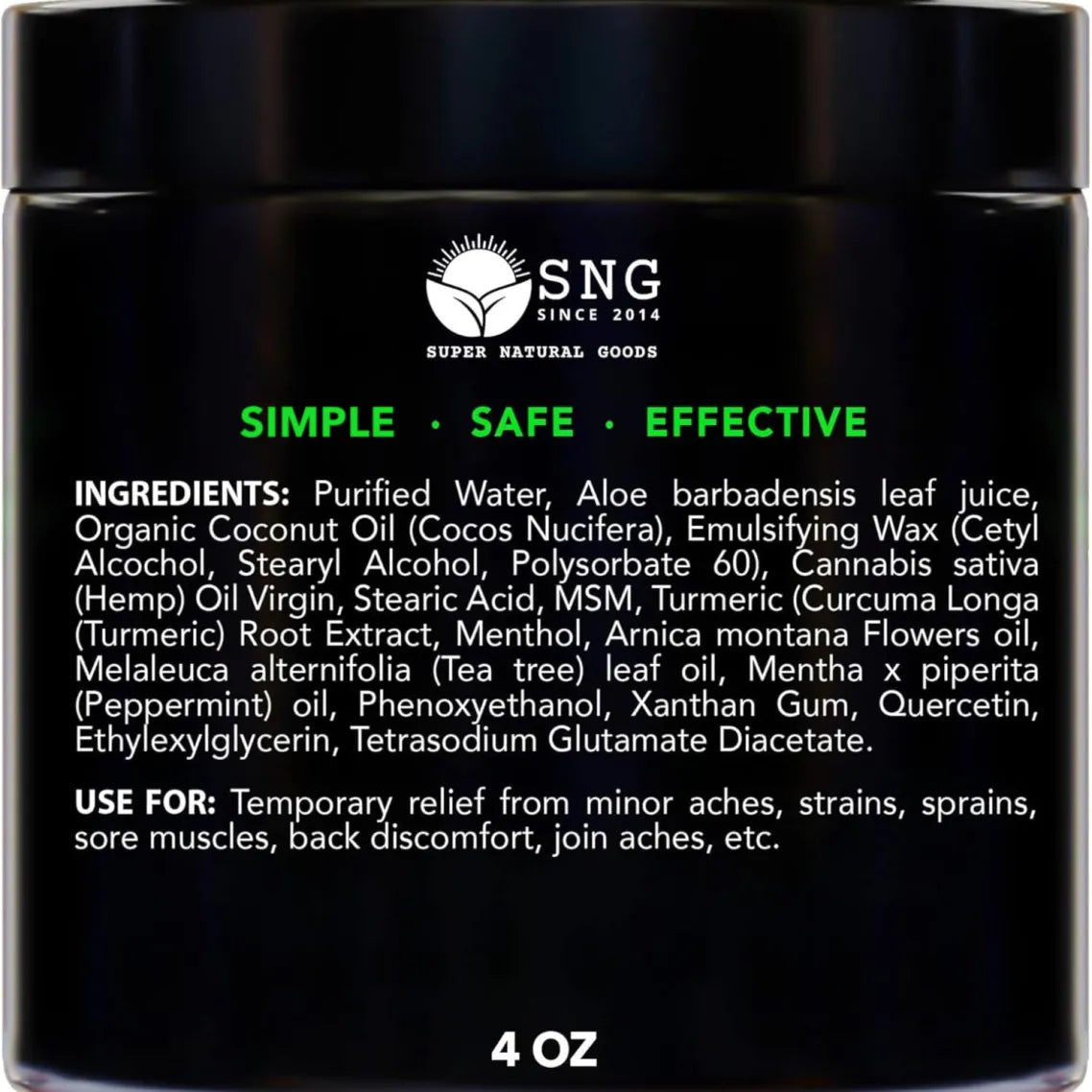 Hemp Magic Cream for Pain Relief & Inflammation (Made in USA)