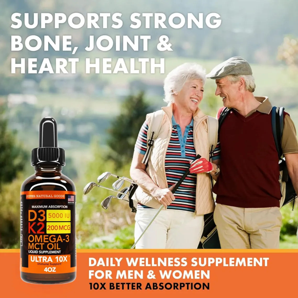 Immune System Support D3 K2 Liquid Vitamins