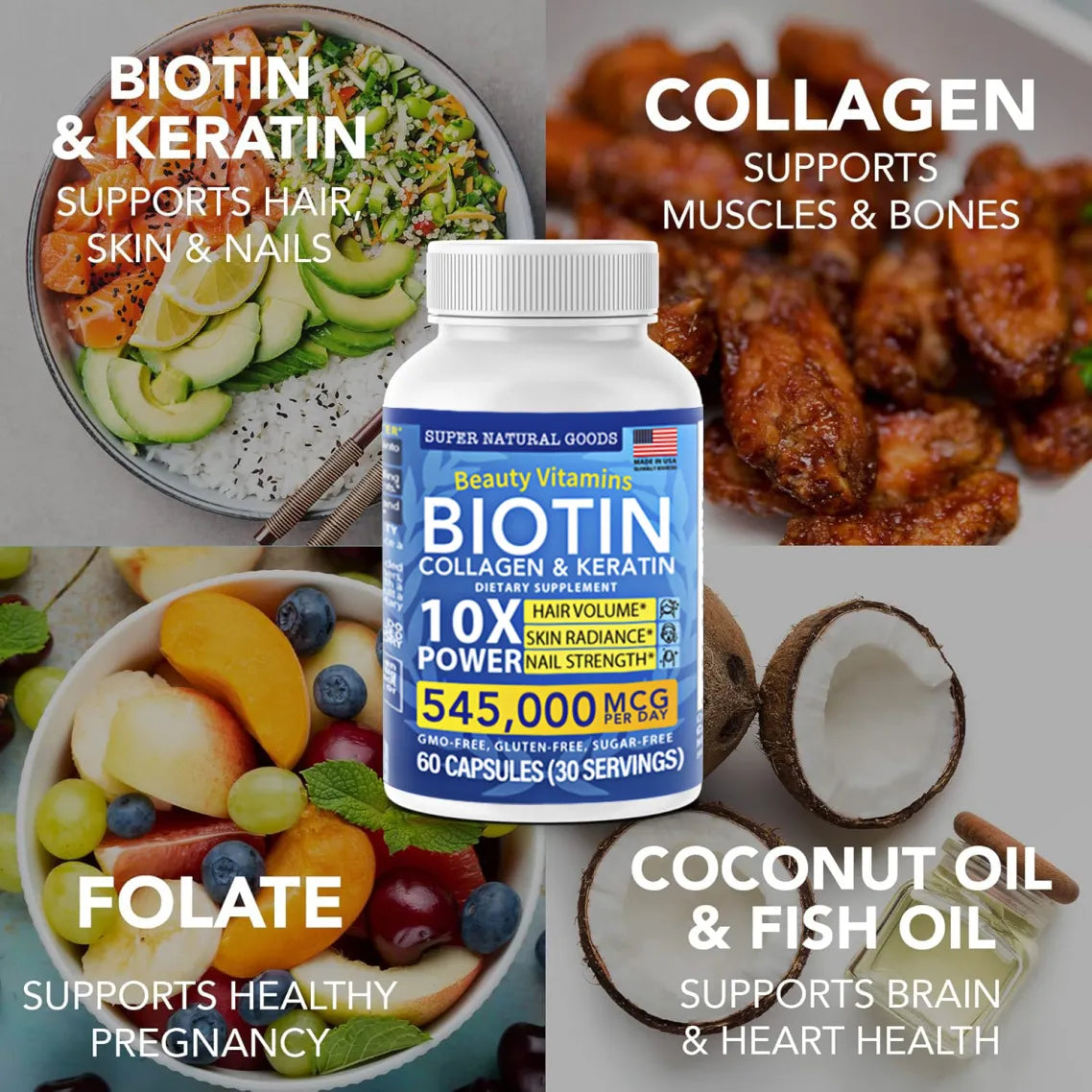 Biotin Collagen Keratin