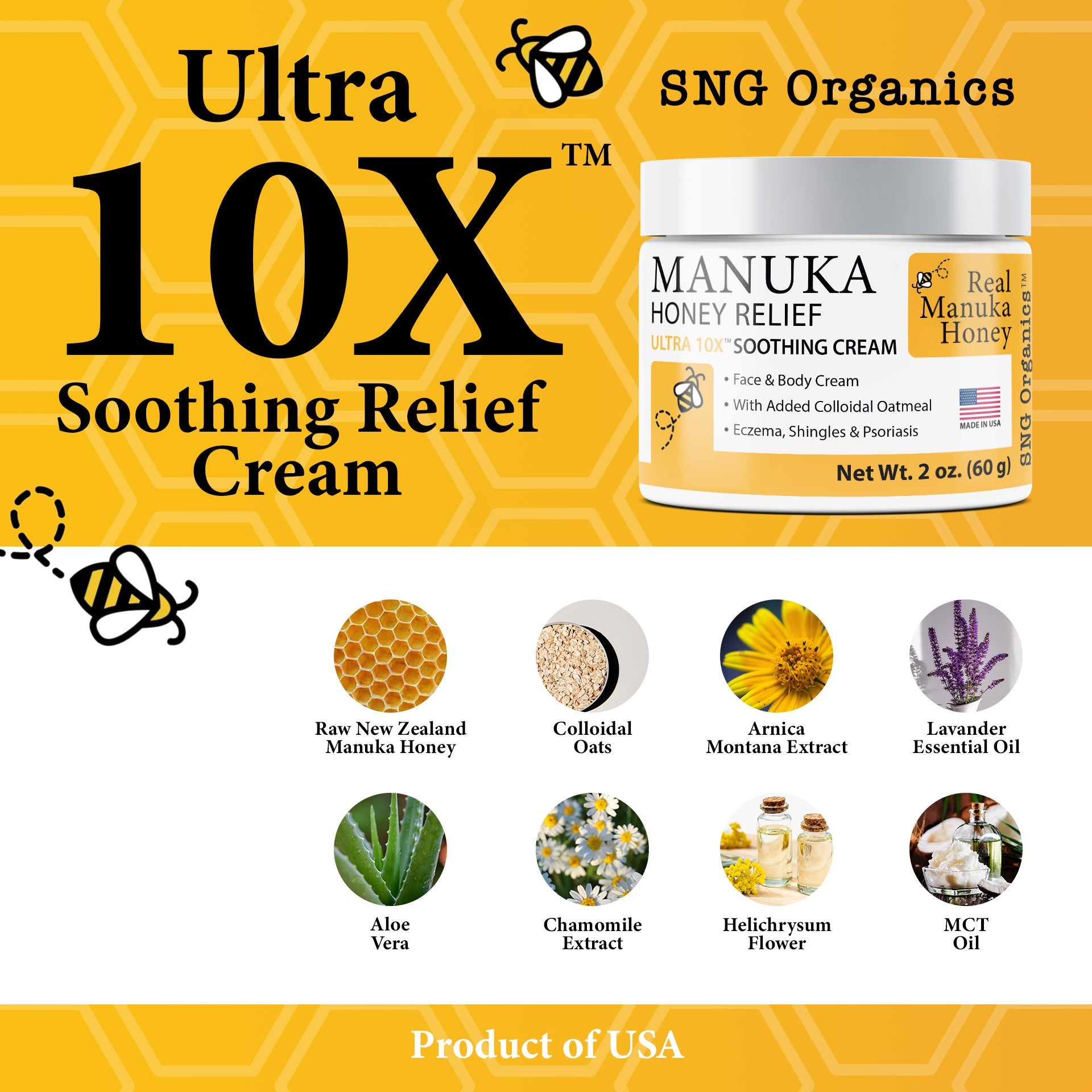 Manuka Body Cream 10X Power