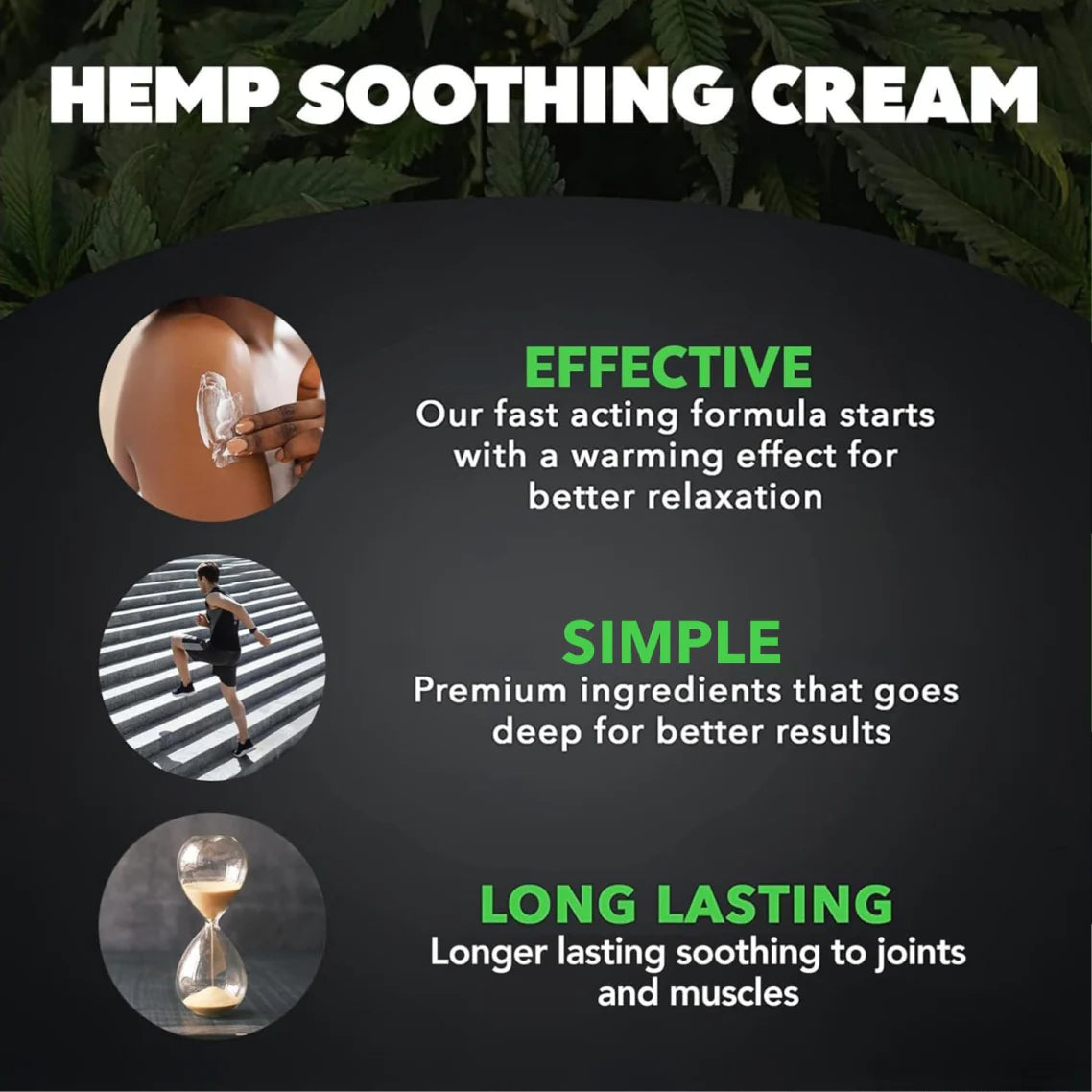 Hemp Magic Cream for Pain Relief & Inflammation (Made in USA)