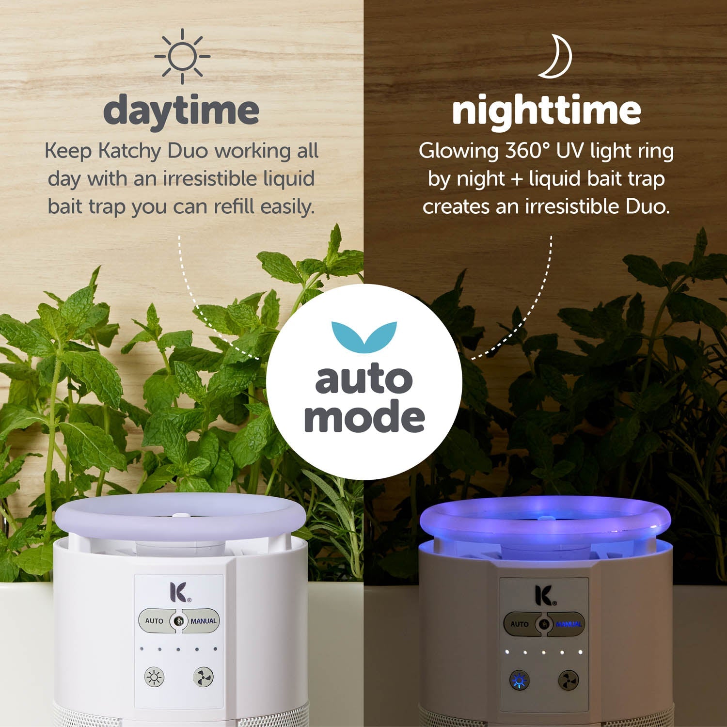 Katchy Duo: 2-in-1 Automatic Indoor Insect Trap