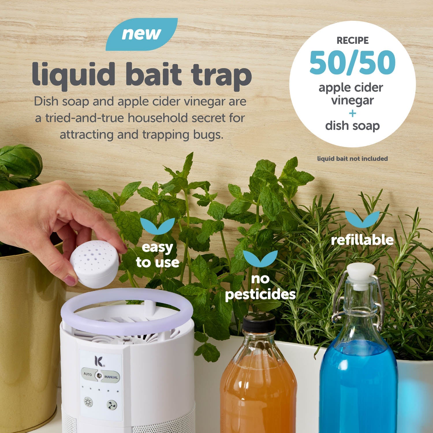 Katchy Duo: 2-in-1 Automatic Indoor Insect Trap