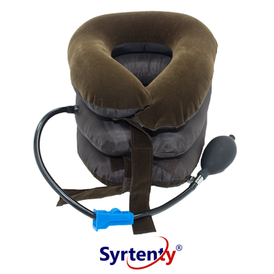 Syrtenty-"Cervical Traction Collar - Portable Soft Suede for Neck Pain"