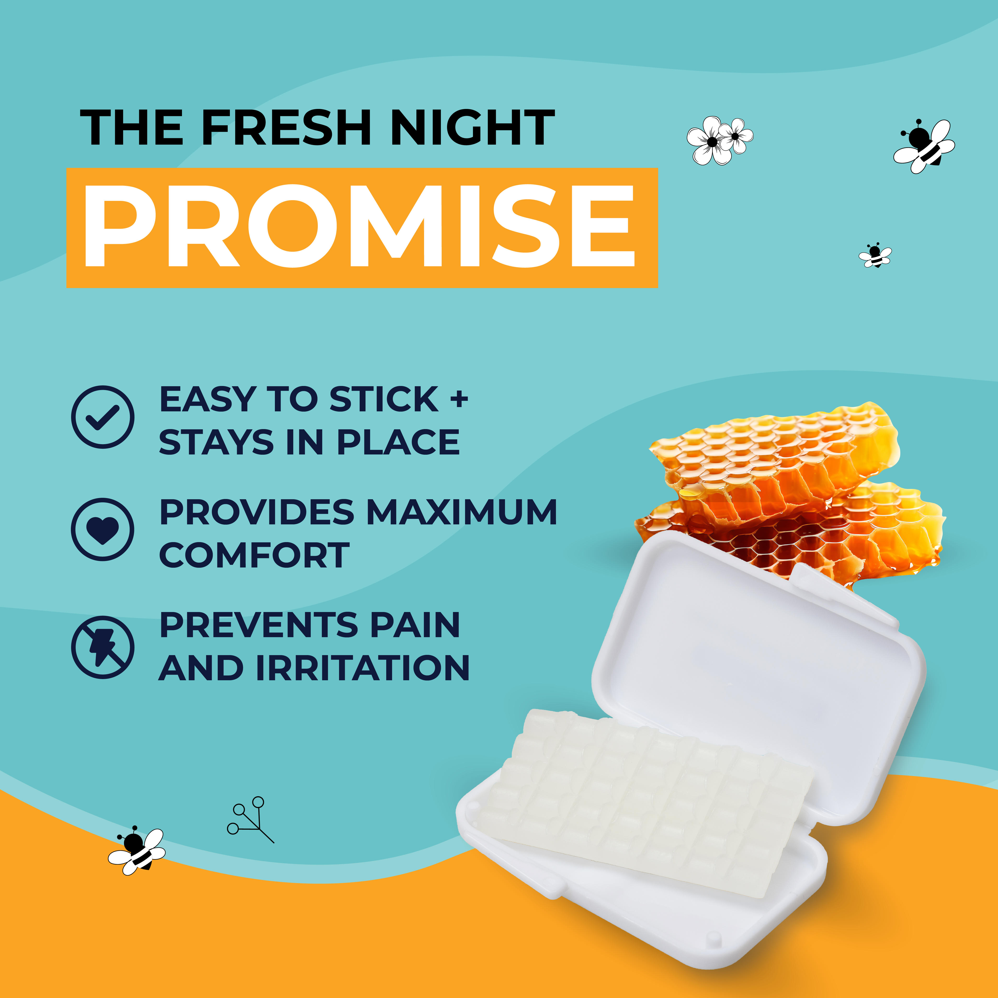Natural Braces Wax made from Beeswax Pre-cut strips - 6 pack