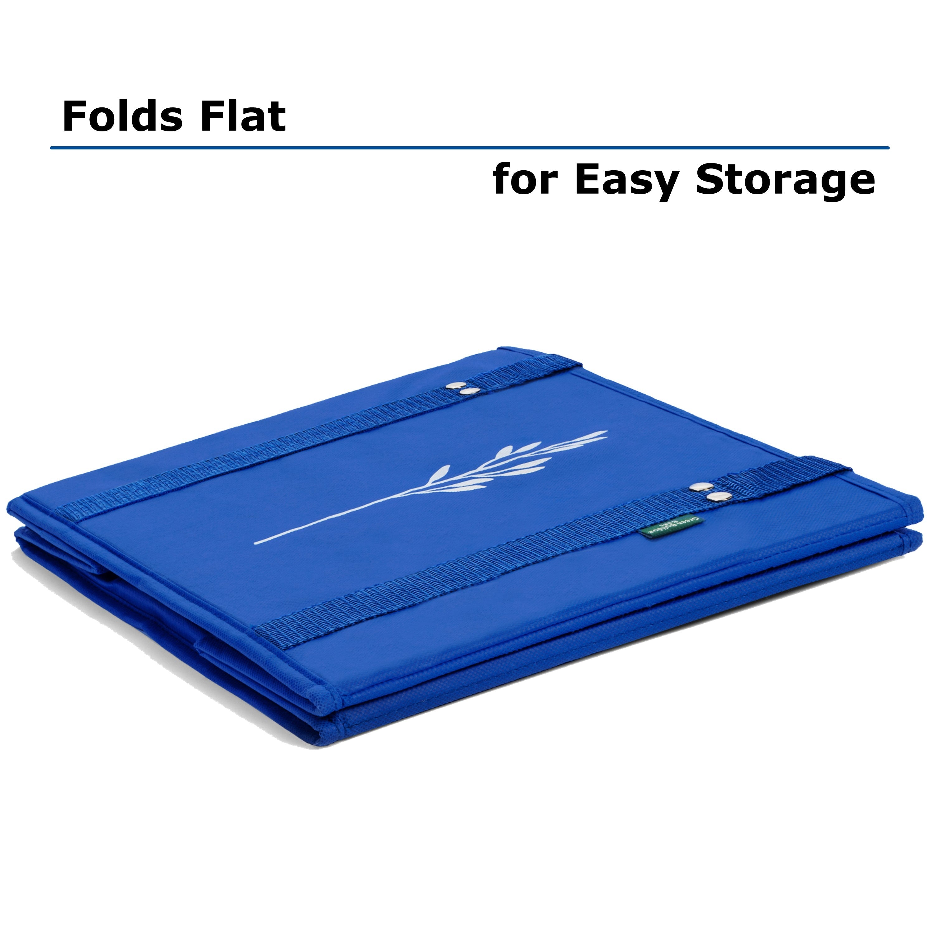 Collapsible Shopping Box Bags Fold Flat for Easy Storage.