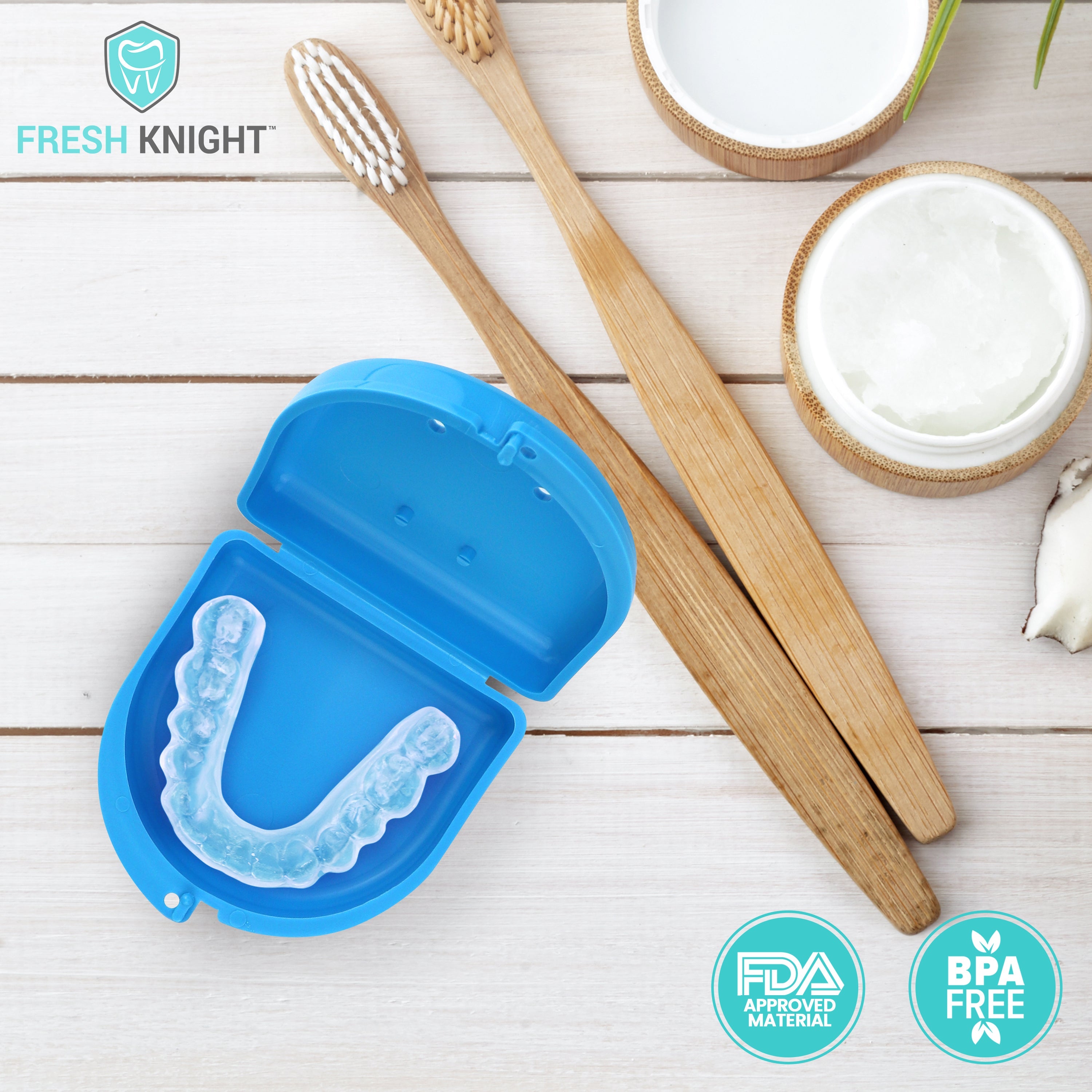 2 Pack: Sky Blue Retainer Case