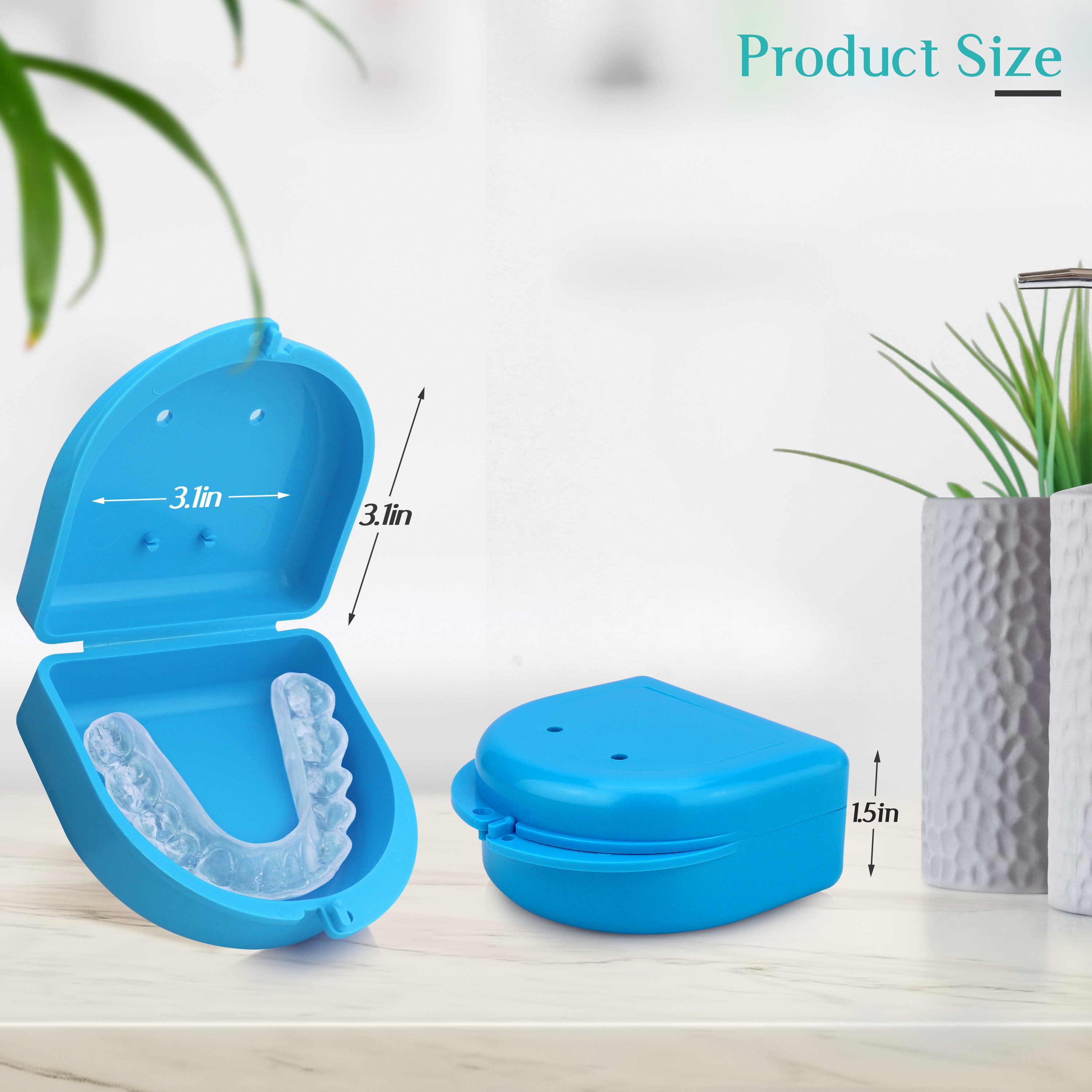 2 Pack: Sky Blue Retainer Case