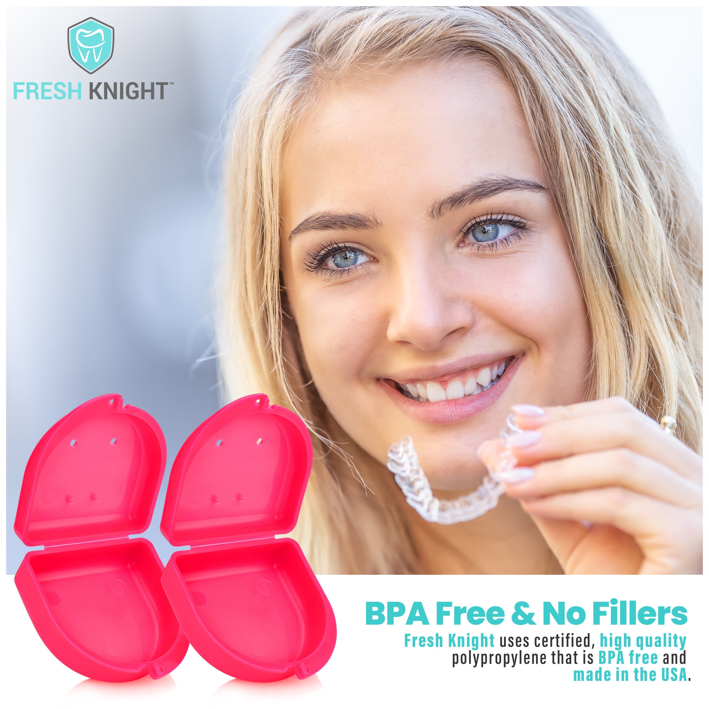 2 Pack: Pink Poppy Retainer Case