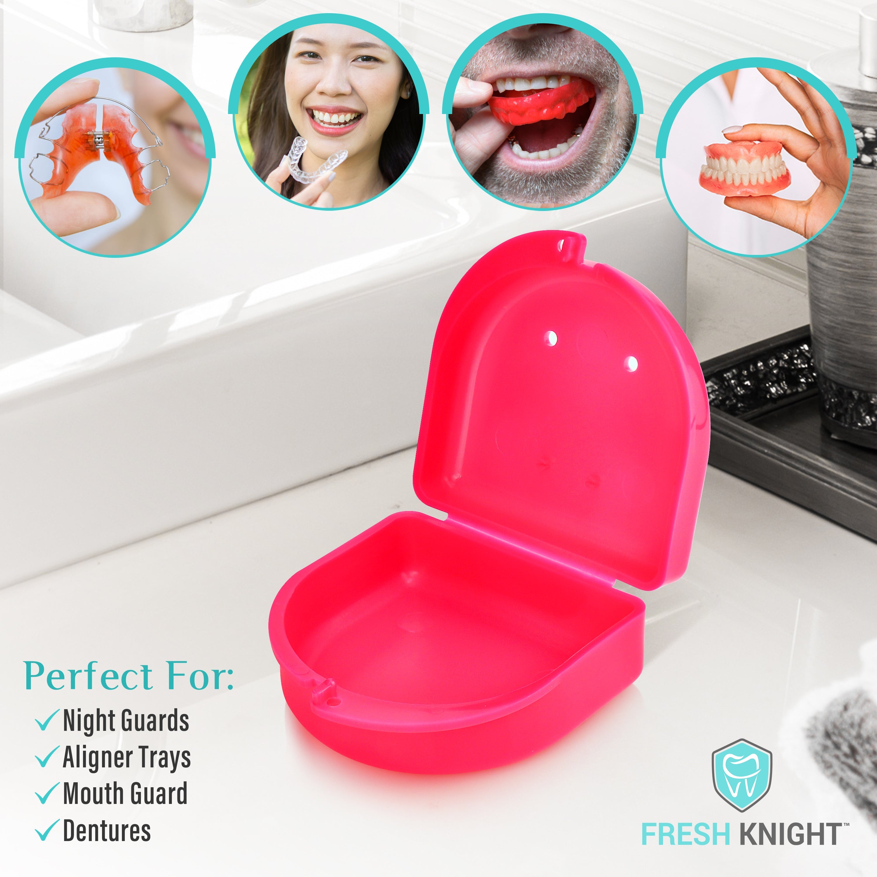2 Pack: Pink Poppy Retainer Case