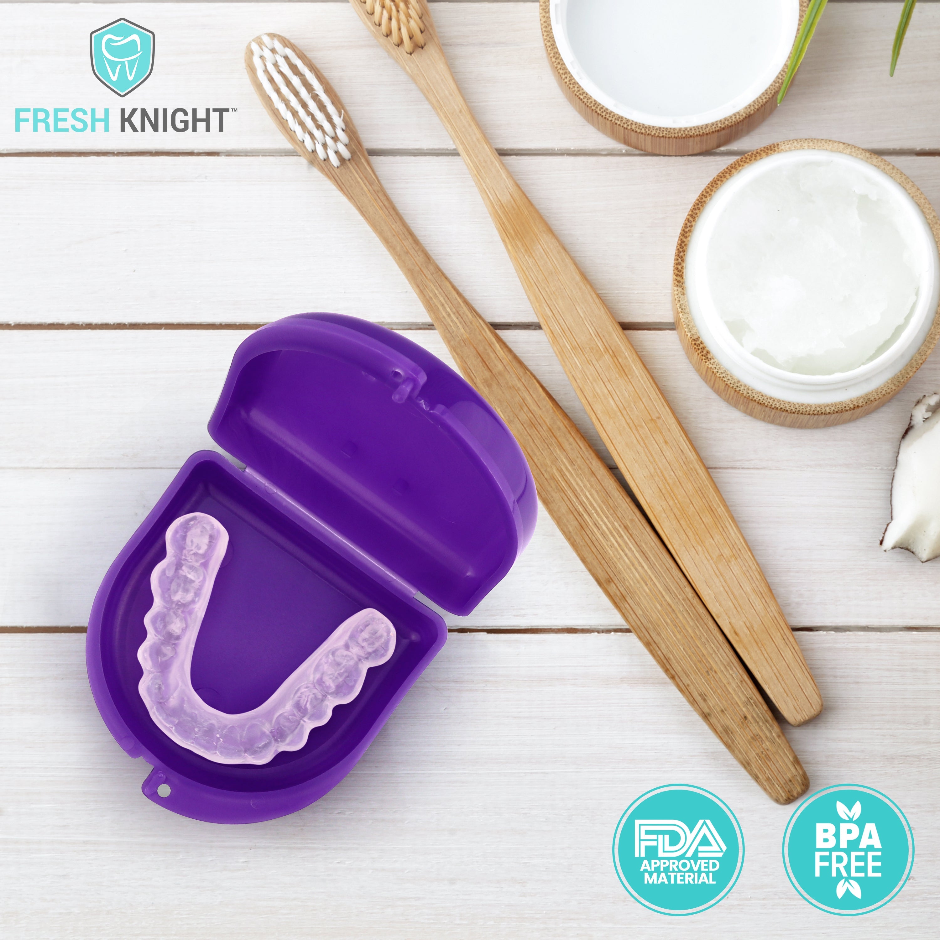 2 Pack: Purple Retainer Case