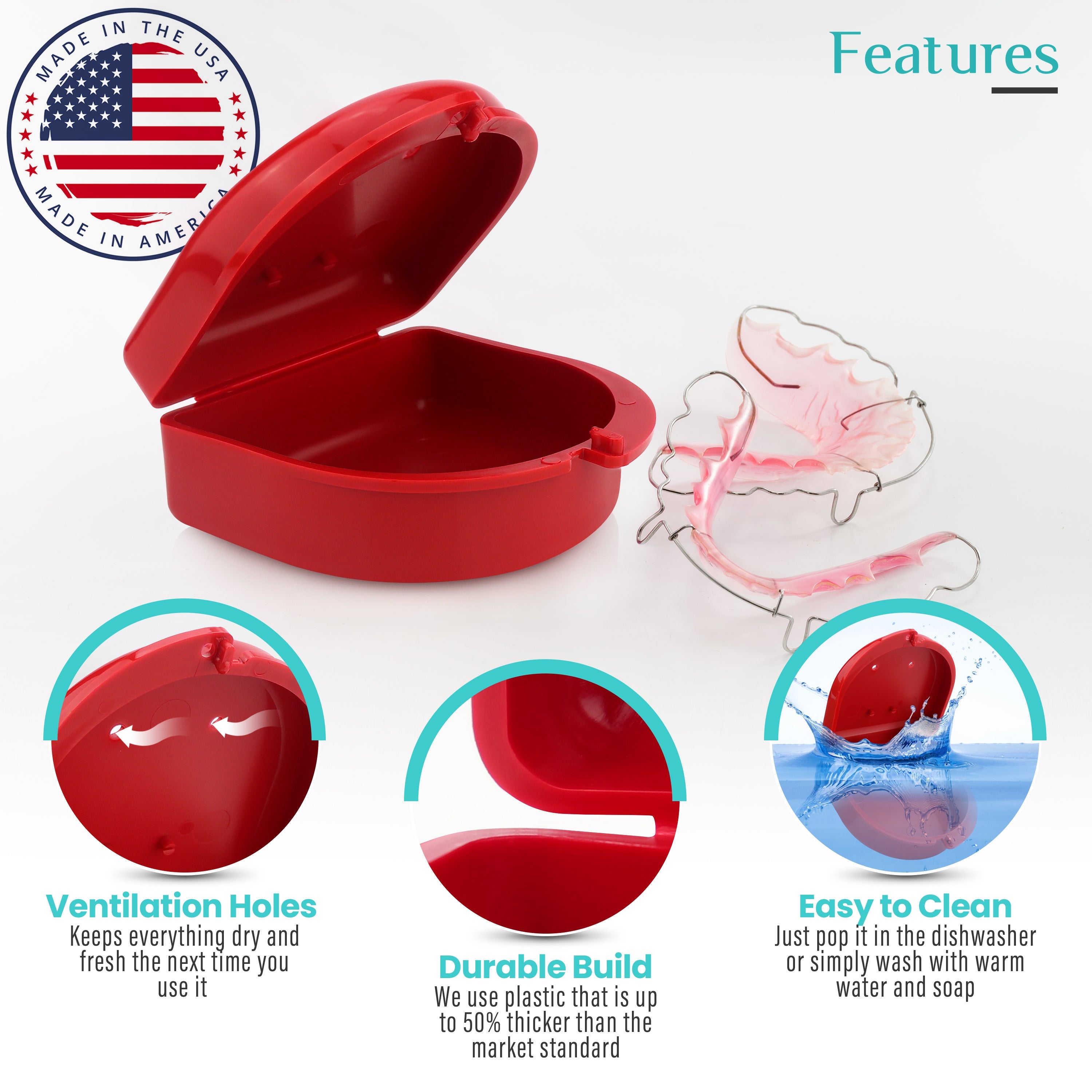 2 Pack: Ferrari Red Retainer Case