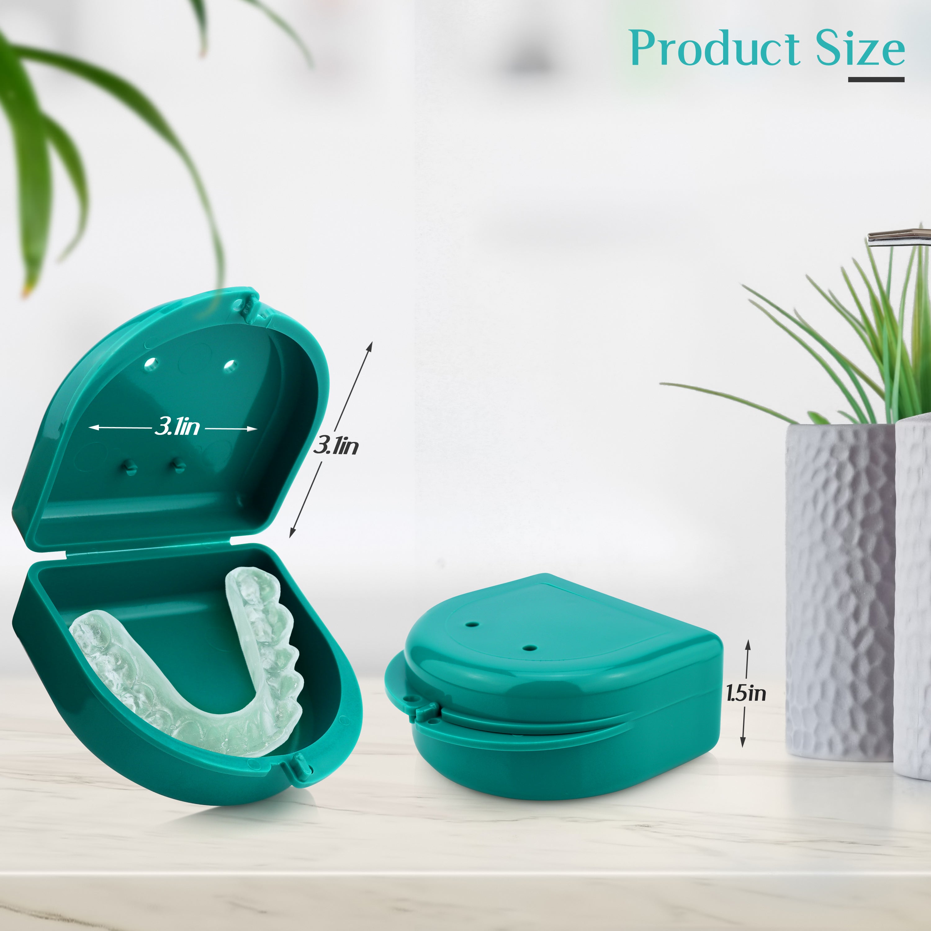 2 Pack: Perfect Teal Retainer Case