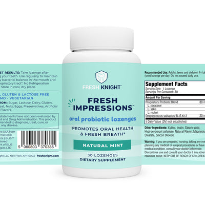 Fresh Impressions - Mint Oral Probiotic Lozenges