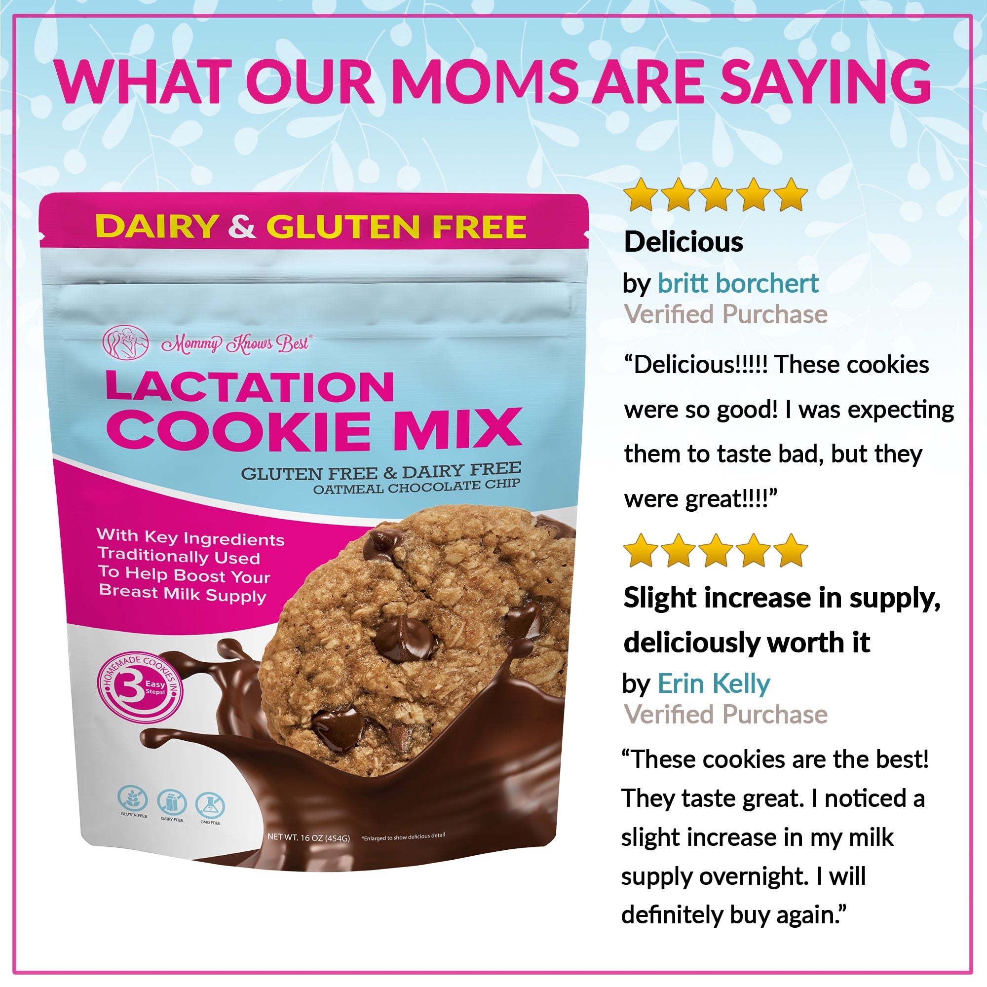 Lactation Cookie Mix - Gluten/Dairy Free - Chocolate Chip - 16oz