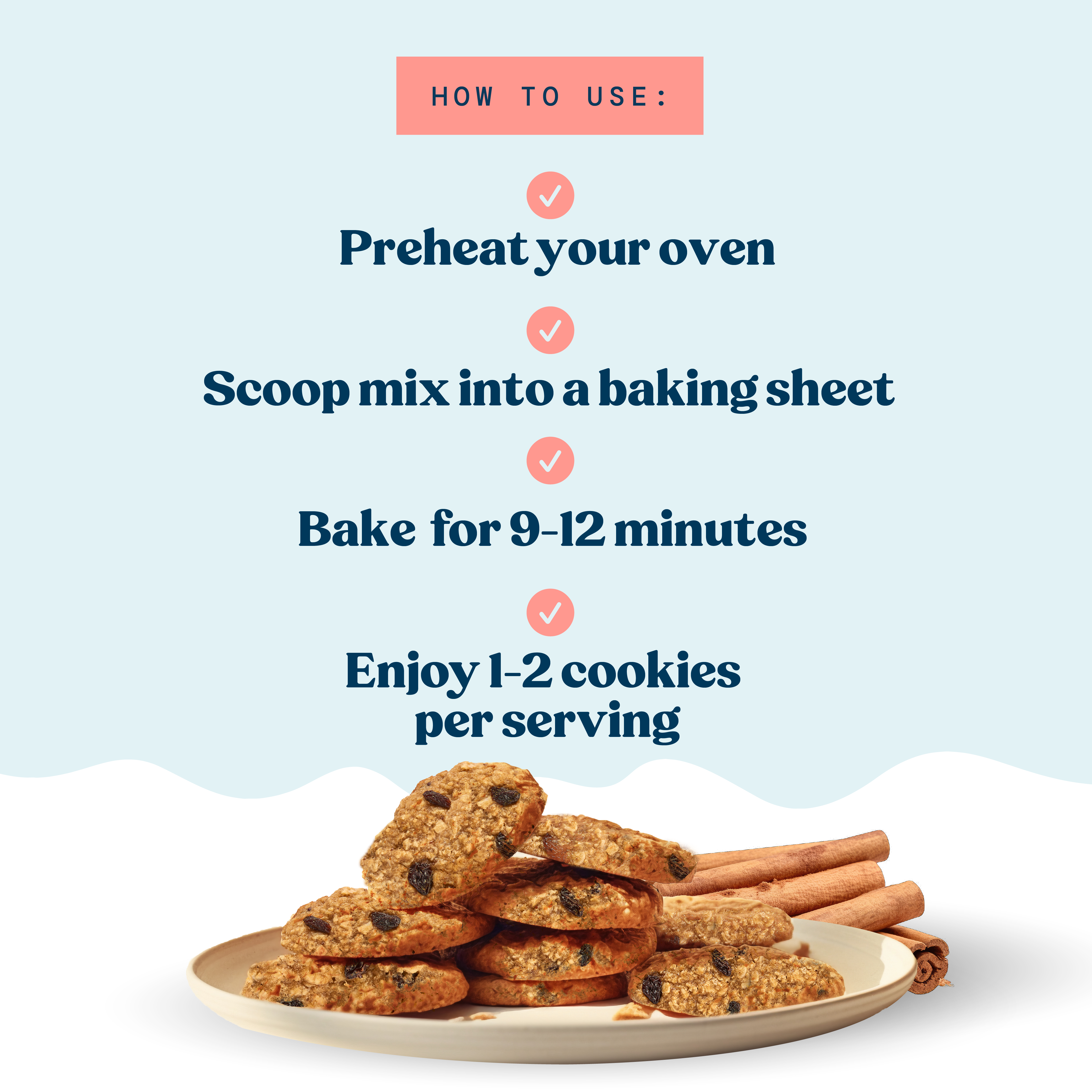 Lactation Cookie Mix - Cinnamon Raisin - 16oz
