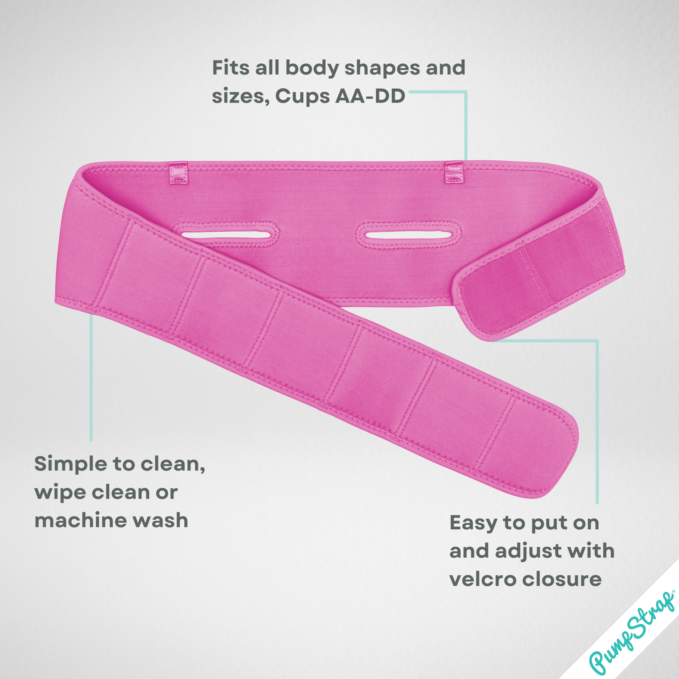 LaVie Pink Journey Bundle: Lactation Massager & Pump Strap
