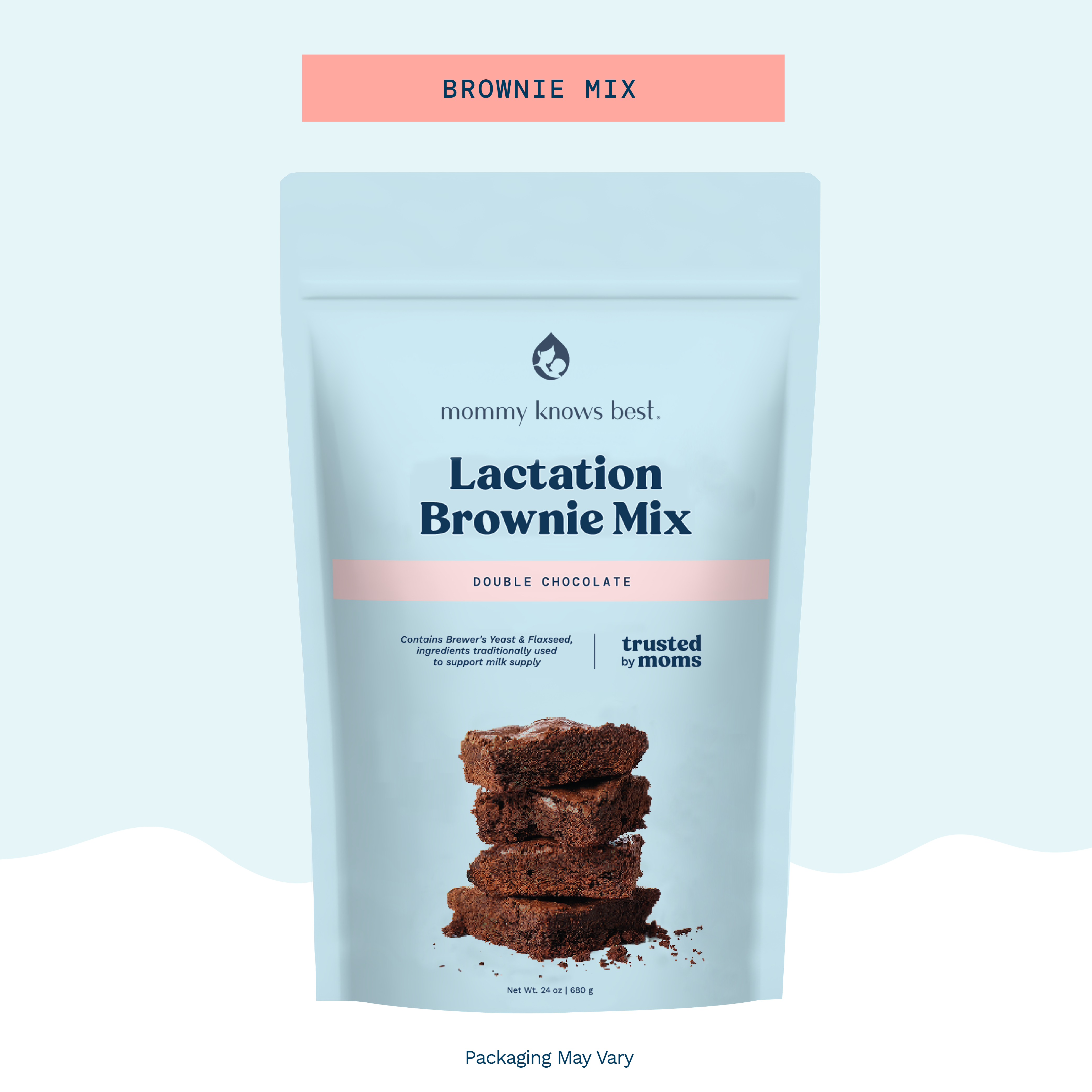 Lactation Brownie Mix - Double Chocolate Brownie - 24 oz
