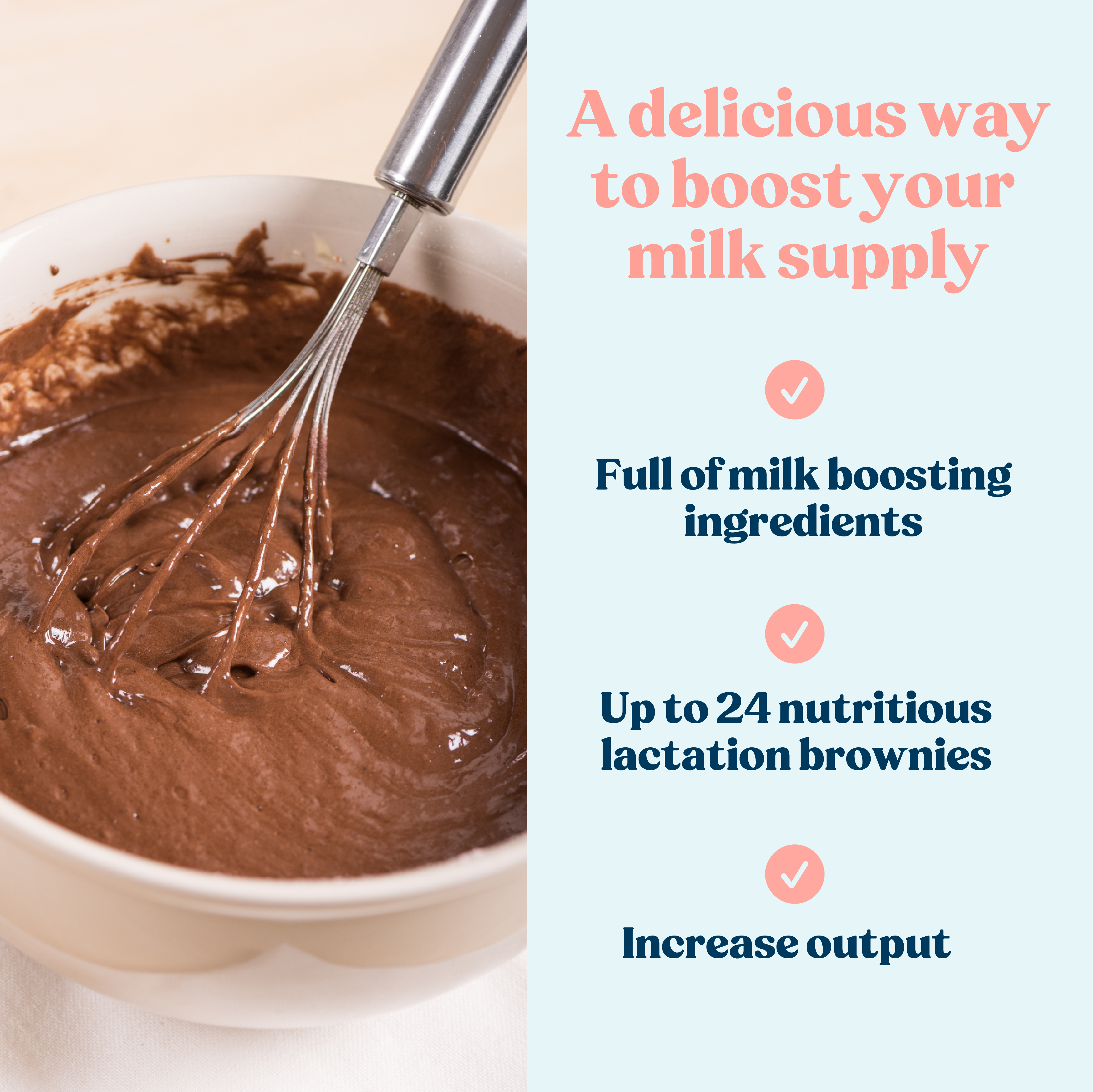 Lactation Brownie Mix - Double Chocolate Brownie - 24 oz