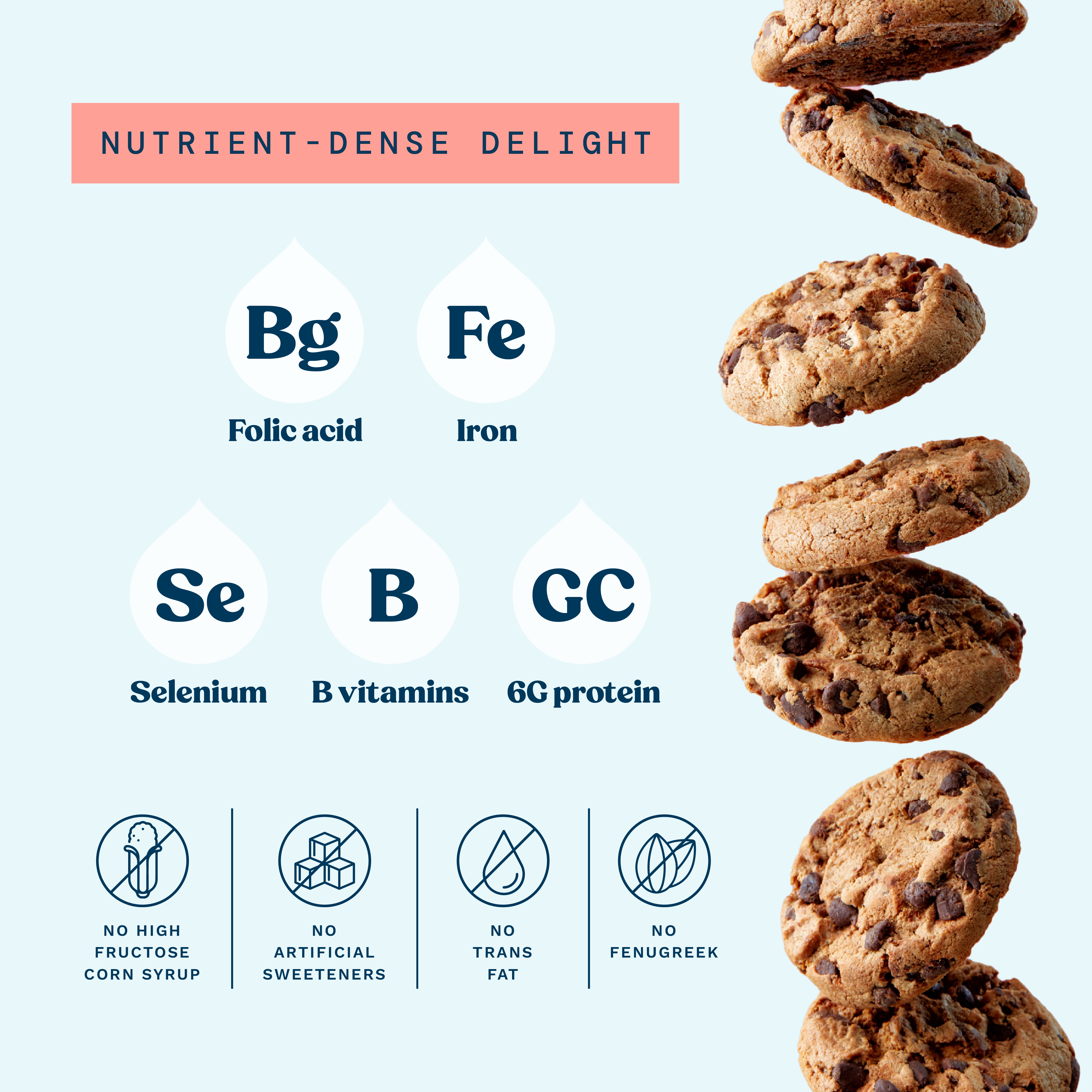 Mini Lactation Cookies - Chocolate Chip