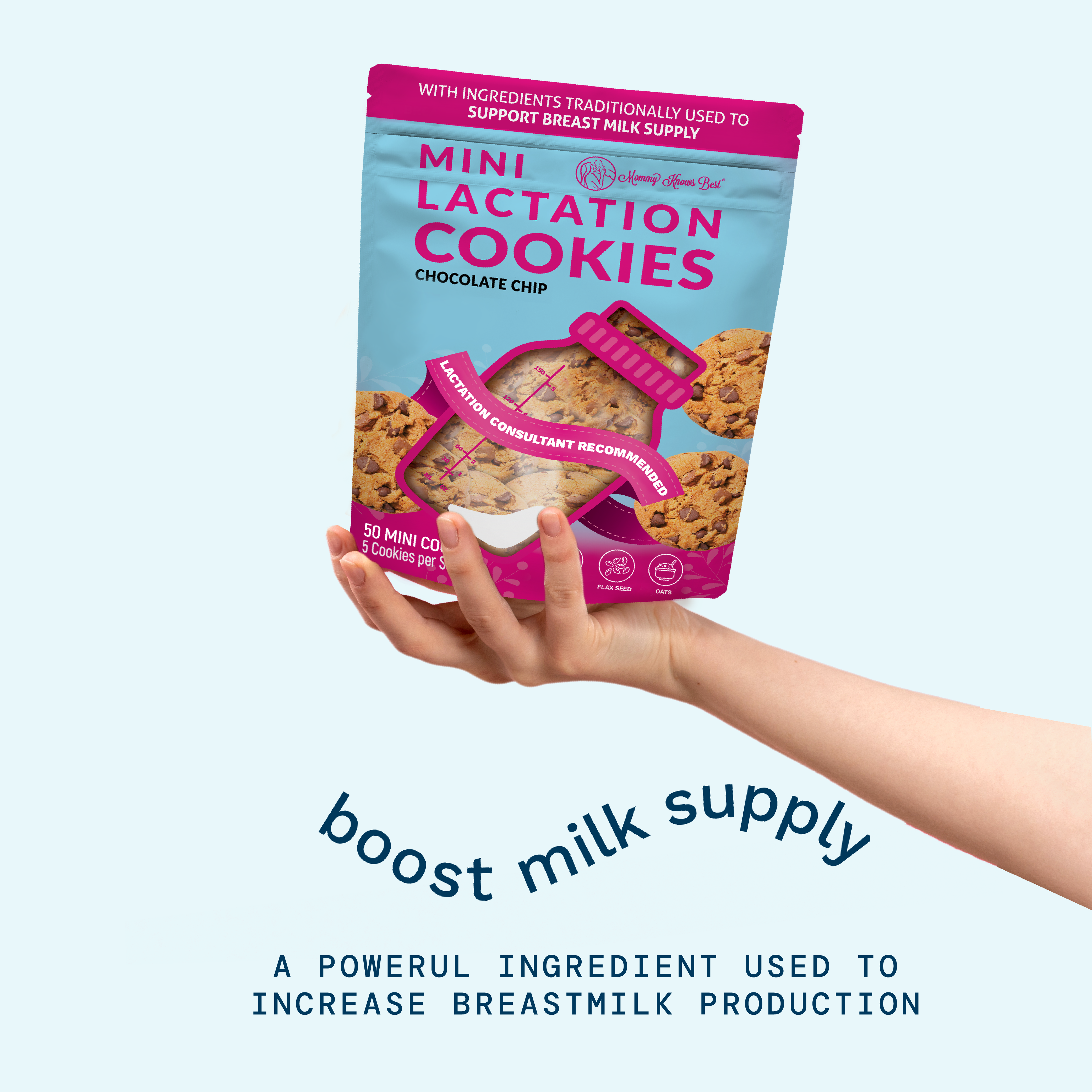 Mini Lactation Cookies - Chocolate Chip