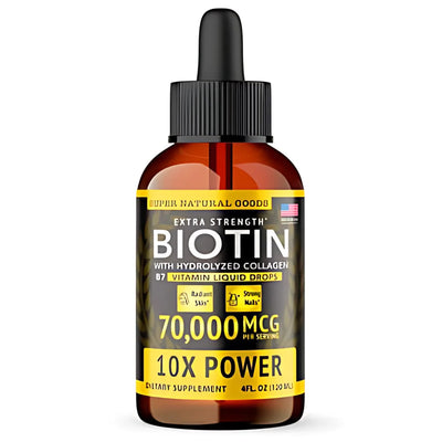 Boosted Biotin & Collagen for Hair Growth, Nail Strength & Skin Health