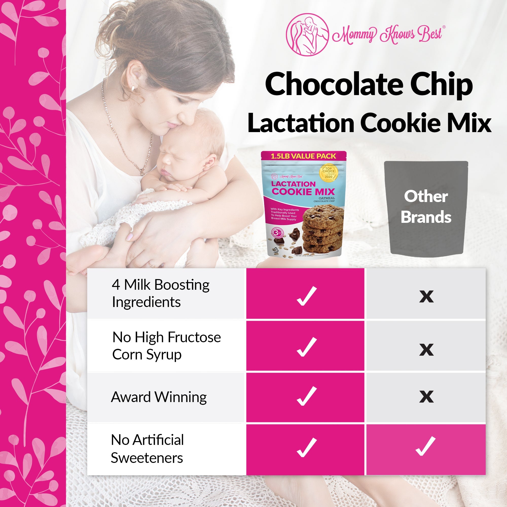 Lactation Cookie Mix - Oatmeal Chocolate Chip - 24oz