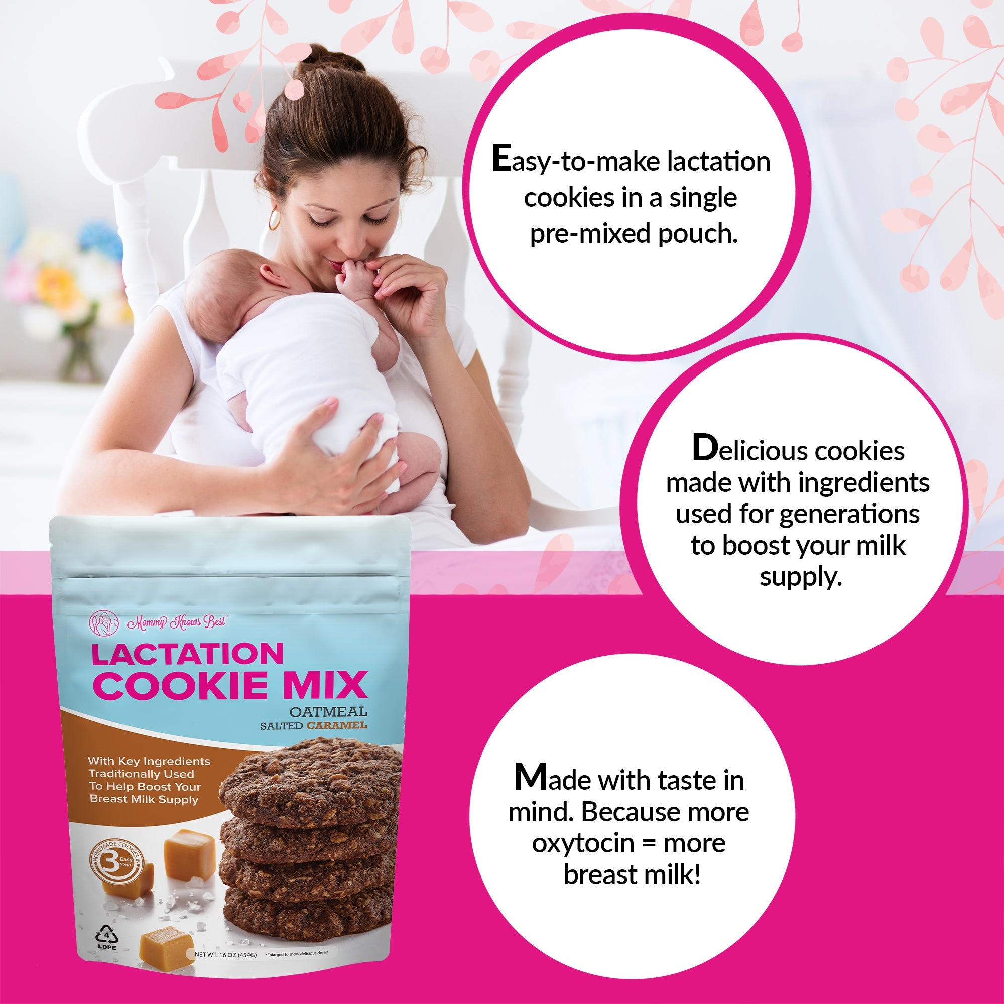 Lactation Cookie Mix - Salted Caramel - 16oz