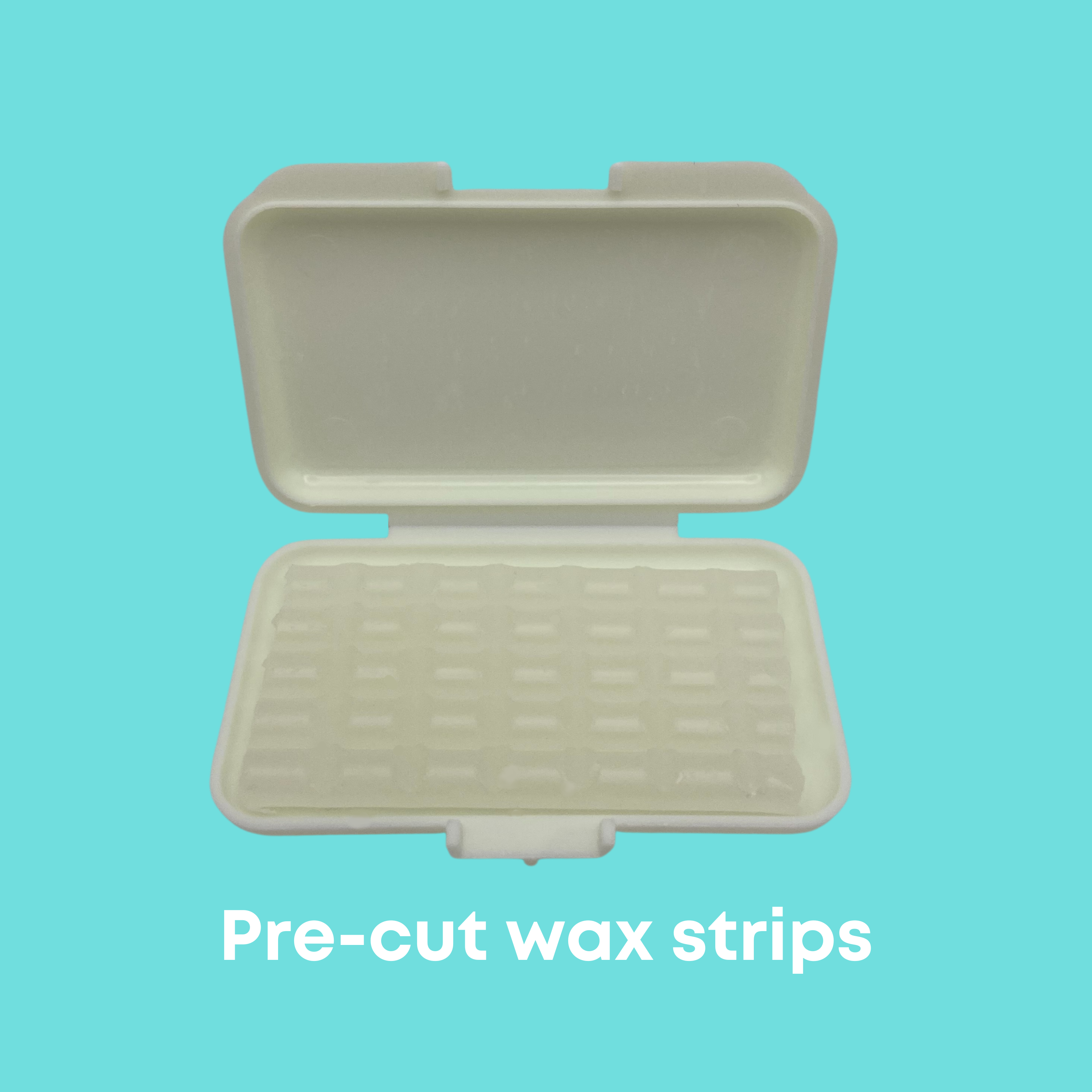 Premium Aloe + Vitamin E Braces Wax Pre-cut strips - 10 pack with FREE storage case.