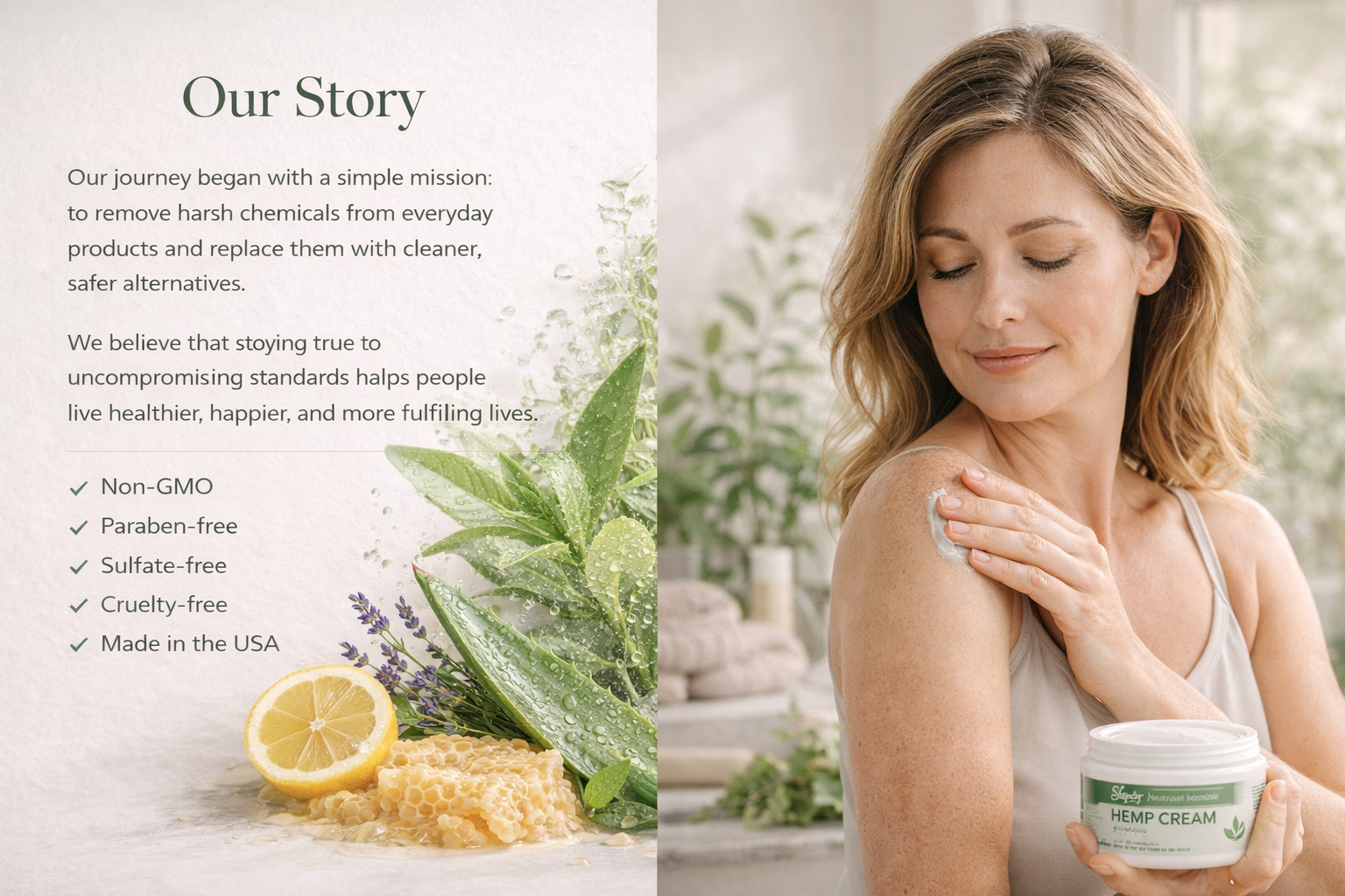 Super Natural Goods Hemp Cream with Hemp Oil, Turmeric, Arnica & Menthol – Botanical Cream with a Cooling Sensation for Localized Application