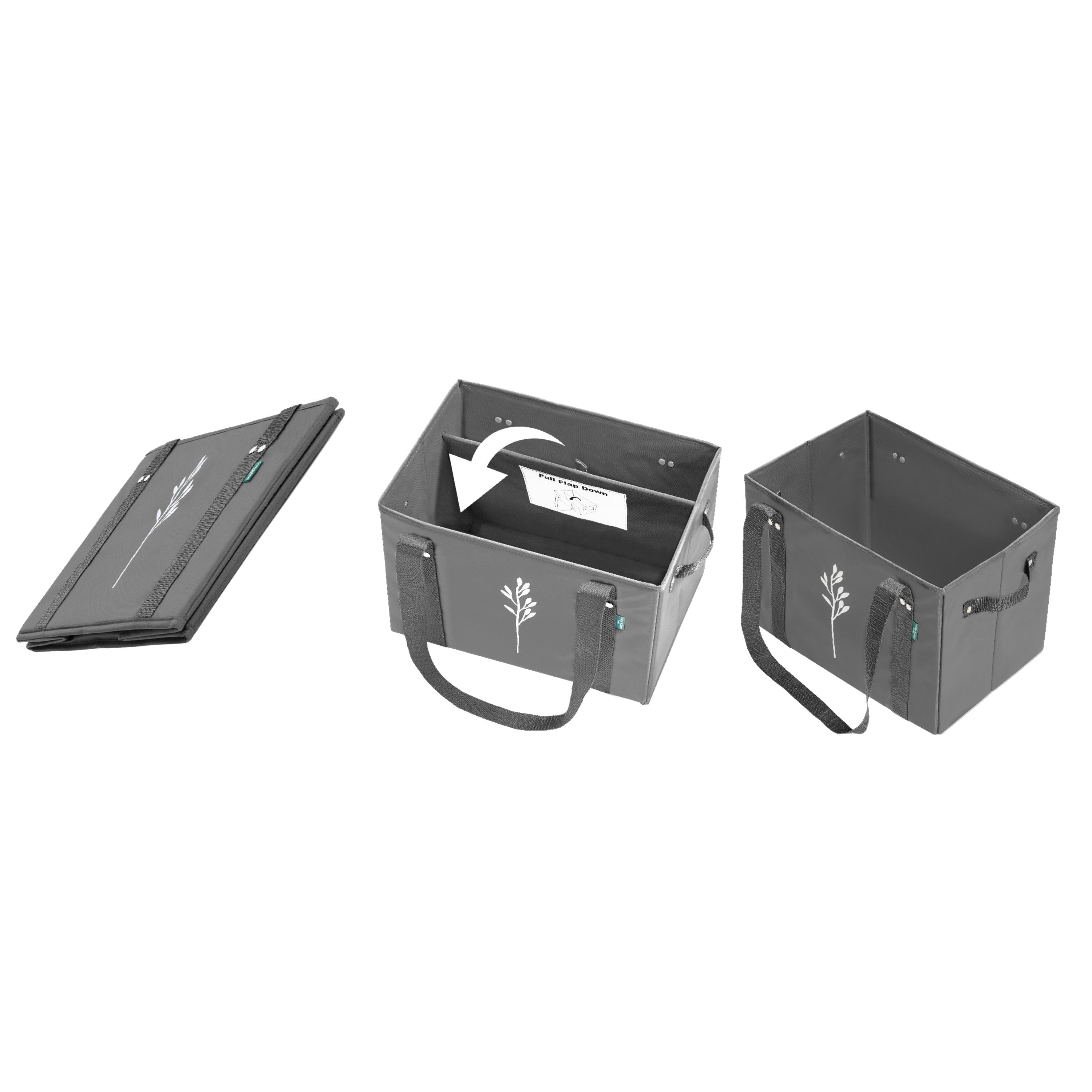 Collapsible Shopping Box Bags Transform from the Size of a Notebook into a Large Canvas Box