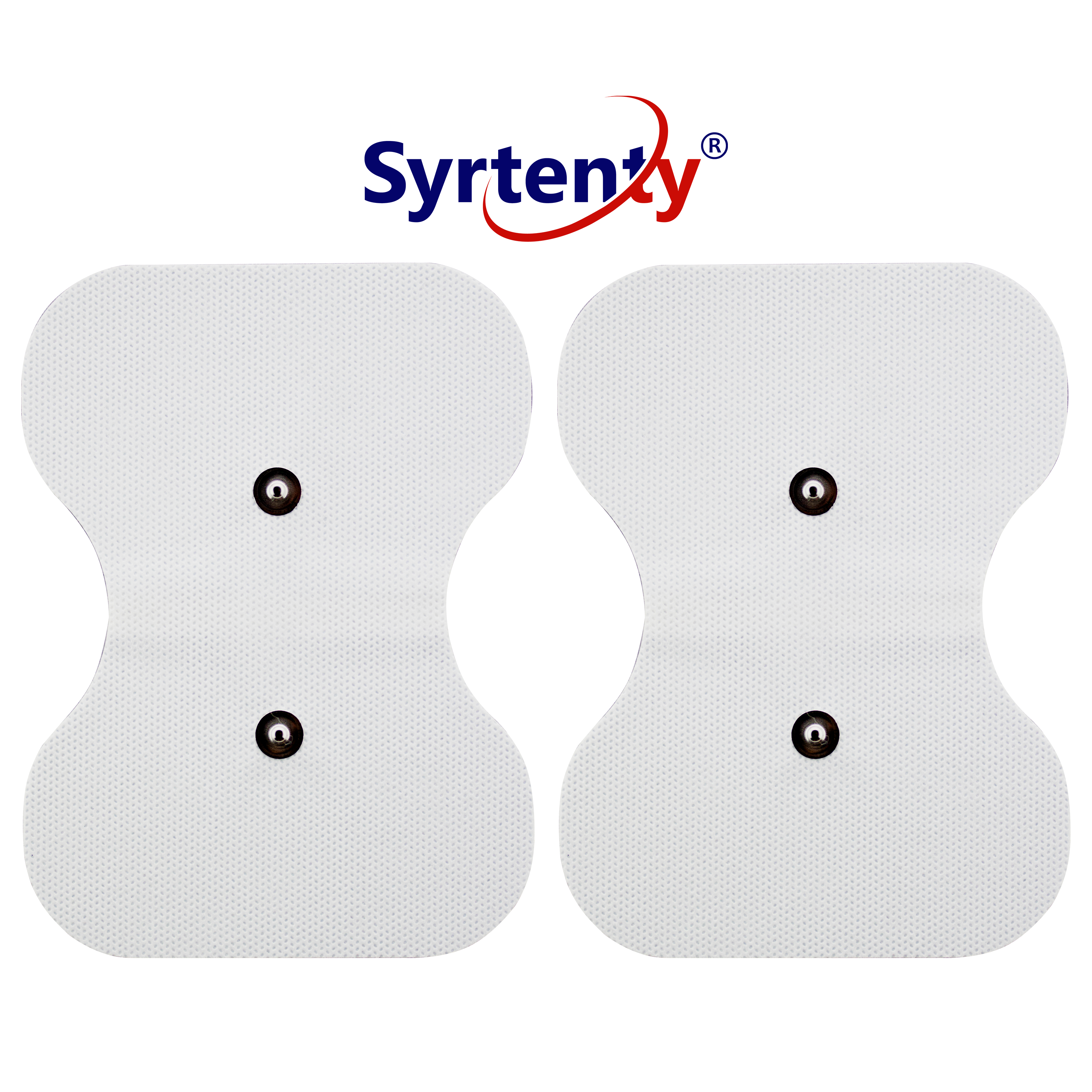 Syrtenty-"TENS Unit Pads -  Snap Butterfly 4.5x6 inch 2pcs Electrodes"