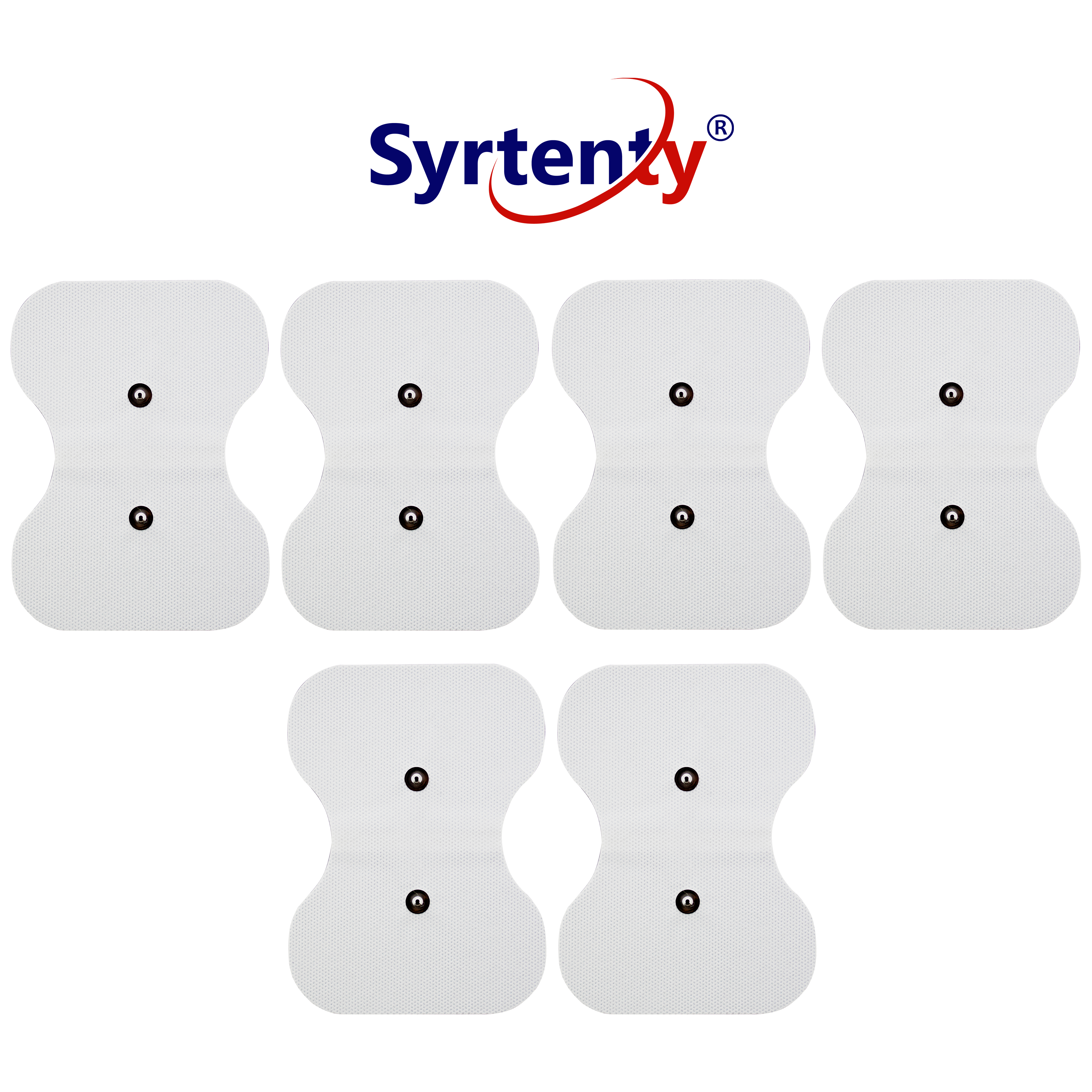 Syrtenty-"TENS Unit Pads -  Snap Butterfly 4.5x6 inch 6pcs Electrodes"