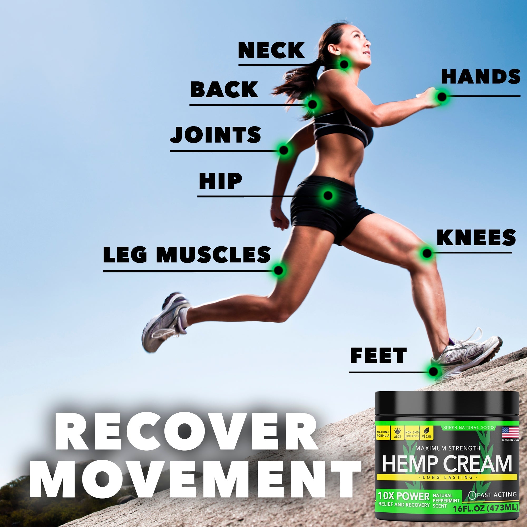 CLAIMLESS Hemp Cream for Pain Relief & Inflammation