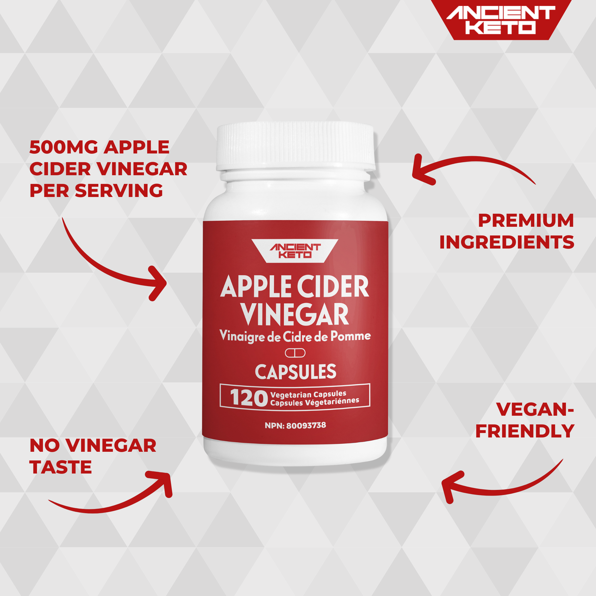 Ancient Keto Apple Cider Vinegar Capsules